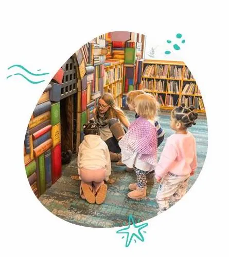 Children exploring and learning at Trace & Tide